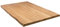 Rikmani Massivholzplatte Eiche Tischplatte Naturholz Esstisch Schreibtisch Arbeitsplatte Küche Eichenplatte Massiv Holzbrett Schreibtischplatte Holzplatte 100x62x3 cm hell (Baumkante)