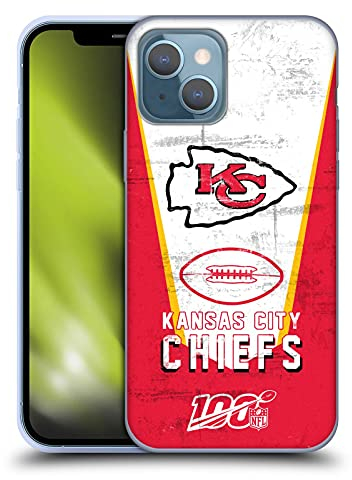 Head Case Designs Offizielle NFL Banner Kansas City Chiefs Logo Art Gelhülle [Militärischer Schutzgrad] Kompatibel Mit Apple iPhone 13 Und Kompatibel Mit MagSafe