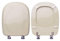 Hydro Home Toilet seat compatible with Tesi Ideal Standard wood covered in Champagne polyester resin by HYDRO HOME