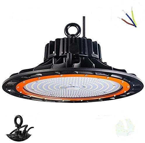 Nrqshte Canlanda LED UFO Industrielampe High Bay Licht 200W 27000LM IP65 Kaltweiß LED Hallenleuchte/LED SMD Hallenstrahler, SMD 2835 Abstrahlwinkel 120°