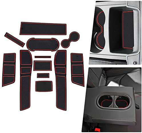 BIBIBO Gummimatten Antirutschmatten kompatibel mit SEAT Leon Cupra 5F FR ST 5D MK3 2017-2020, Cupra Gummi Automatten, Auto Matten, Anti-Rutsch-Matte, Aufbewahrungsbox rutschfeste Matten