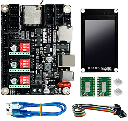 3D Drucker Motherboard MKS DLC32 V2.0 CNC Motherboard GRBL 32bits Offline Controller TS35-R Touchscreen 3D Graviermaschine Upgrade