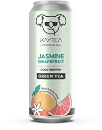 Jasmine Grapefruit Ice Tea by KAYTEA - Organic Certified - Low Calorie - Cold Brewed - Green Infusion - Refreshingly Light - Recyclable Cans (1 x 330mL)