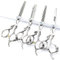 SHARONDS 6/7 Zoll Professionelle Haarschere Personalisierte Saphir Friseurschere Salon Edelstahlschere Set 40-45% Ausdünnungsrate (6-Zoll 4Stück)
