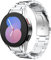 MoKo Metal Strap Compatible with Samsung Galaxy Watch 7 FE 6 5 4 Strap 40mm 44mm/Watch 6 Classic 43mm 47mm/5 Pro 45mm/4 Classic 42mm 46mm, No Gap Stainless Steel Replacement Watch Band, Silver