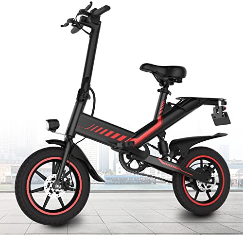 FOCIEL 14''/12'' E Bike, Elektrofahrräder mit 250W Motor, Ebike Klapprad mit Lithium-Batterie 36V, Maximale Geschwindigkeit bis zu 25km/h, Reichweite 30-45km, Ebike Uomo Donna