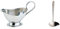 APS Sauciere, hochwertiger Edelstahl, Festtafel 22 x 10,5 cm, H: 13,5 cm, Inhalt: 0,40 Liter & Villeroy und Boch - Daily Line Saucenlöffel, 18,2 cm, formschöner Schöpflöffel in trendigem Stil