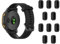 Panlouting 10 Stück Staubschutzstecker, Silikonschutz Staubkappe für Ladeanschluss für Garmin Forerunner/Fenix/Instinct/Tactix/Enduro/Epix/Venu/Vivomove (Schwarz)