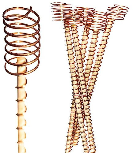 Rianpesn Electroculture Plant Stakes | 6 Pack Electroculture Copper Gardening Antenna
