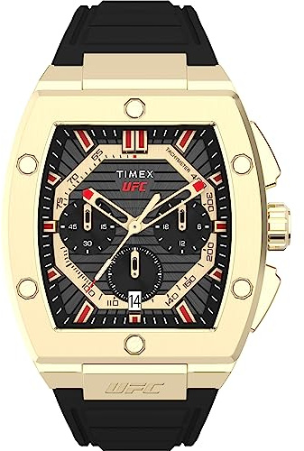 Timex Herren Chronograph Armbanuhr mit Silikonband UFC Beast