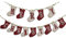 TATAFUN Banner de Arpillera Feliz de Navidad, Decoración Navideña con Forma de Guante, Banderas de Navidad, Bandera de Decoración Merry Christmas Navidad Banner Decoración para Arbol Pared Chimenea