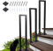 Treppengeländer Innen, U-FöRmige GeläNder Treppe, 35-110cm Handlauf Treppe,Metal GeläNder Drinnen/RaußEn, Nordic Modern handlauf schwarz, Geländer für Villen (Schwarz, 100cm)