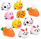 Meanju 12 Pièces Lapins à Remonter avec Carottes, ouets de Course pour Paques Enfant,Jouets à Remonter de Pâques,Décoration de Fête Cadeau de Pâques pour Enfants