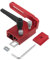 75 Type Miter Track Stop, T Slot Limiter T Track Locator, Aluminum Alloy Miter T-Slot Stop Woodworking Mitre Rail Stop T Rail Limiter for Sliding Chute, Workbench (1, Red)