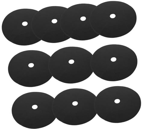 Supvox Baumschutzmatte Baummulchring Baumschutzring 10 Stück Schwarz Vliesstoff Atmungsaktiv Wasserdurchlässig 32cm Außendurchmesser 4cm Innenloch Wiederverwendbar Abbaubar