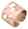 WearTravelers Anello con Mappa del Mondo Completa - Anello a Fascia a forma di Mondo in Acciaio - Speciale Idea Regalo per Viaggiatori e per chi Ama Viaggiare - Modello Madrid (Oro Rosa)