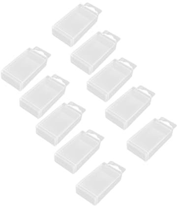 Sharplace Boîte de rangement de forets 10x, boîte de foret hélicoïdal rectangulaire télescopique, boîte de fraisage de foret, étui de foret, 4.1 mm 7.5 mm