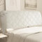 Kamanan Bett Kopfteil Bezug, Stretch Kopfteilbezug Bett Staubdicht Bettkopfteil Hussen All-Inclusive Verdicken Kopfteilbezug überzug für Gepolsterte Schlafzimmer Kopfteil (Beige, 200 cm)
