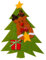 Plancholo Bestecktasche für Weihnachten, Weihnachtsbaum, Hirsch, Besteckhalter, Messer, Gabel, Tasche, Tasche für Weihnachten, Party, Abendessen, Tischzubehör, 4 Stück
