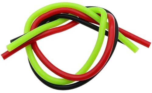 safycaby 3 Stück Bogenschießen Peep Sight Tubing 31 cm Bogen Peep Sight Gummischlauch Bogenschießen Peep Sight Ersatzrohr (Schwarz, Rot, Grün, Röhre)