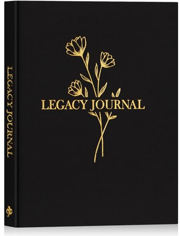 Lanpn Opa Oma Tagebuch Erinnerungsbuch, Großeltern Opa Oma Buch zum Ausfüllen, Mama Papa erzähl mir von deinem Leben, Die Geschichte deines Lebens Erinnerungs Tagebuch, Geschenke für Opa Oma, Schwarz