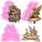 RFGHAC Stampo in silicone a forma di angelo fata, per decorare torte, cupcake, caramelle, argilla polimerica, cioccolato, pasta di fiori, set da 3
