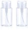 2 Pack Acetone Pump Dispenser, Clear Push Down Pump Bottle Empty Alcohol Pump Dispenser Leak-Proof One-Touch Pump Bottles Containers for Nail Polish Makeup Remover 200ml/6.7oz