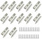 Qinsky Softclose Türdämpfer,12 PCS Türdämpfer mit Schrauben Schranktür Dämpfer Türdämpfer Schrank Multifunktional Türdämpfer Schubladen Dämpfer für Küchenschublade Schrank Möbel