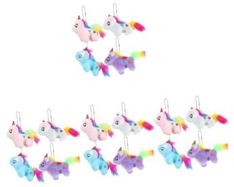 Ciieeo 4 Ensembles Licorne Porte-Clés Porte-Clés Porte-Clés Voiture Porte-Clés Décor Pour Les Femmes Clé Ornement Charmes Pour À Main En Peluche Charmes En Peluche 4 pièces * 4