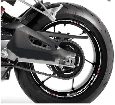 STQNXR Aufkleber Motorradfelgen Für Aprilia Für RS660 Für RS 660 Streifen Nabenaufkleber Klebeband Motorradräder Vorne Hinten Motorrad Felgenaufkleber Motorrad Radaufkleber Felge(1a)