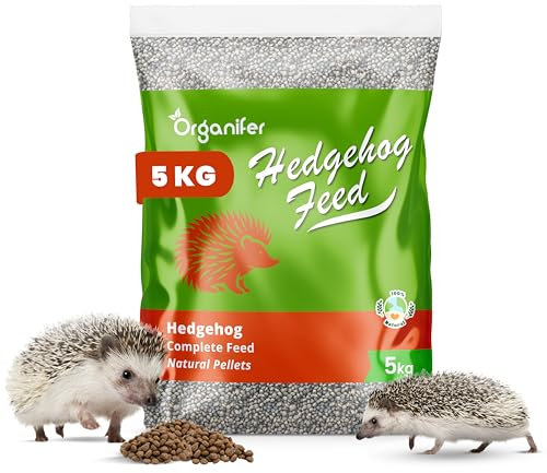 Igelfutter - Natürliche Stücke (5 Kg) - Speziell Für Igel, Hoher Proteingehalt, Reich An Fetten - Perfektes Kalzium-Phosphor-Gleichgewicht - Vorbeugung Von MBD - Alle Jahreszeiten - Organifer
