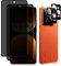 MokaZii Protector Pantalla Privacidad para Realme GT 7 Pro 5G, [2+2 Piezas] Protector Lente Cámara Cristal Templado Dureza 9H + Anti-Spy Vidrio Templado para Realme GT 7 Pro 5G