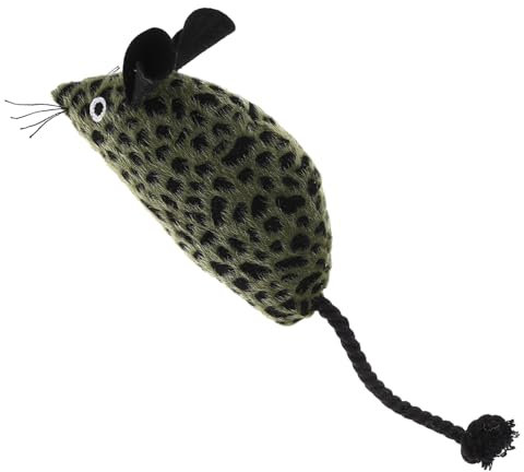 Toyvian Interactive Plush Mouse Cat Toy Soft and Durable Kittens Plaything for Indoor Fun Stimulates Hunting Instincts and Keeps Cats Active
