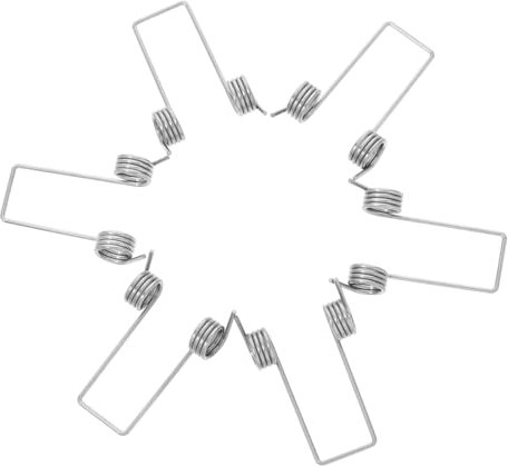 UTHCLO 6stücke Teiliges V-förmiger Torsionsfedern Für Mülltonnendeckel Robuste Edelstahlfeder Ersatz Passend Für Müllbehälter Einfache Installation Vielseitig Für Reparatur Und Wartung