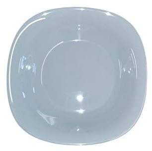 Plato hueco cuadrado de cristal Carine Granit - D 21 cm