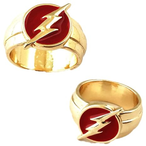 WVAIHJ Klassischer Superhelden-Blitzring, Modeschmuck