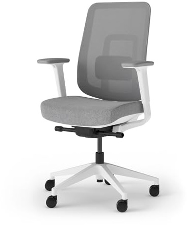 Ergotopia PureBack ergonomischer Bürostuhl – Schreibtischstuhl ergonomisch mit 4D-Armlehnen & Synchronmechanik – Bürostuhl ergonomisch Testsieger – Bequemer Büro Drehstuhl für gesundes Sitzen