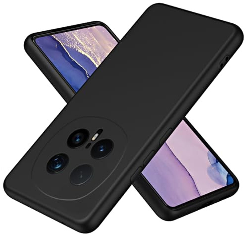 XINYEXIN Silikon Hülle für Honor Magic 8 Pro / Magic8 Pro, Ultradünne Stoßfeste Handyhülle mit Mikrofaserfutter, Kratzfestes Weiches Case mit Rutschfestem Griff - Schwarz