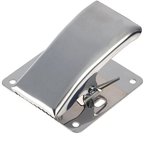 NEWSHOT Fish Tail Clip Fillet Clamp w/Screws Deep-Jaw for Cleaning Table Bait Board