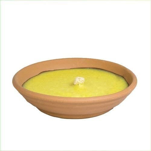 Palucart, candela citronella candele per esterno in coccio di terracotta 17 cm set da 20 pezzi giardinaggio antizanzare feste ed eventi