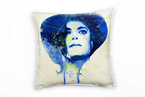 Paul Sinus Art Michael Jackson IV Deko Kissen Bezug 40x40cm für Couch Sofa Lounge Zierkissen - Dekoration zum Wohlfühlen