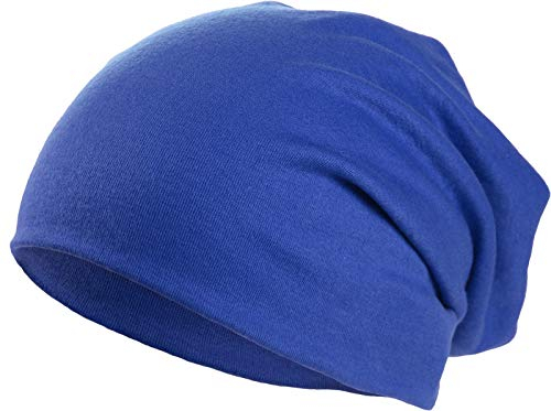 Harrys-Collection Damen Herren Beanie in 15 Farben, Kopfgröße:Einheitsgröße, Farben:Royalblau
