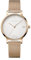 WENGER Damen Armbanduhr Metropolitan Donnissima Ø 38 mm, Analog Quarz, Wasserdicht bis 100 m, Mesh-Armband, Silberweiß/Rose-Gold, 01.1731.112