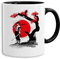 Red Sun Zoro - tasse à café Mug cadeau Son Ruffy Luffy Zoro Saitama One Dragon Master Goku Ball Vegeta Zoro Piece Db, Farbe2:Blanc