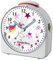 CreaDesign, WU-71-1129-02, Einhorn Rosa, analog Kinderwecker weiß, Funkwecker mit Sweep-Uhrwerk und fluoreszierenden Zeiger und Licht, personlisiert mit Namen, 10,2 x 4,6 x 11 cm
