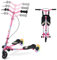 AOODIL Swing Scooter for Kids, 3 Wheels Foldable Wiggle Scooter Push Drifting with Adjustable & 2 Rear LED Wheels Kicks Scooter for Boys and Girls Ages 3-8