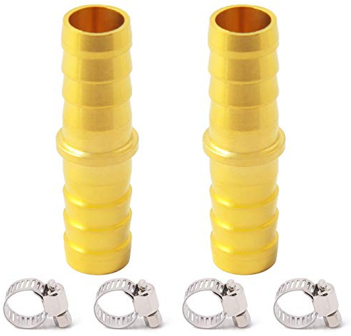 Metaland Lot de 2 raccords cannelés en laiton 1,5 cm