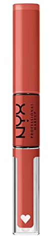 NYX Professional Makeup Lipgloss, Hochpigmentierte und langanhaltende Formel, Nicht abfärbend, Shine Loud, 03 Ambition Statement