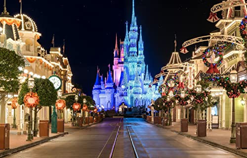 LHJOYSP lernspielzeug 3D Puzzle 1000 Teile City Park Street Kalifornien USA Disneyland Anaheim 75x50cm