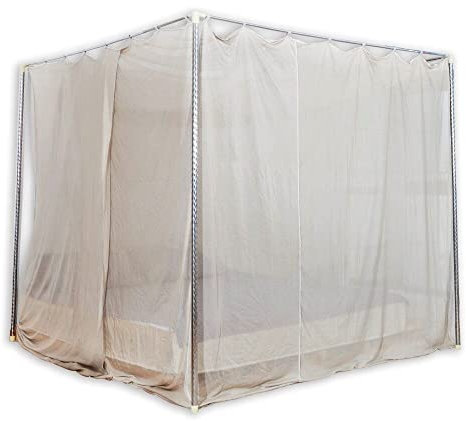 Cosmowaves Abschirmbaldachin Einzelbett 150x200x200cm - schützt vor EMF-Strahlung – inkl. Erdungskabel und Erdungsstecker.